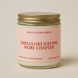 Just One More Chapter Candle – Rose + Patchouli